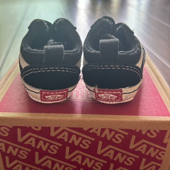 Vans Old School Crib Shoe Black/True White size 2.0 6-12 weeks - Picture 3 of 7